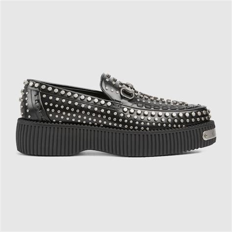 mocassin gucci poil|Gucci creeper loafers.